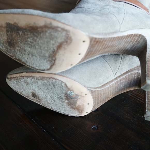 Coach Ash Heel Boot Tall Suede Slouch Boots. - Picture 11 of 12